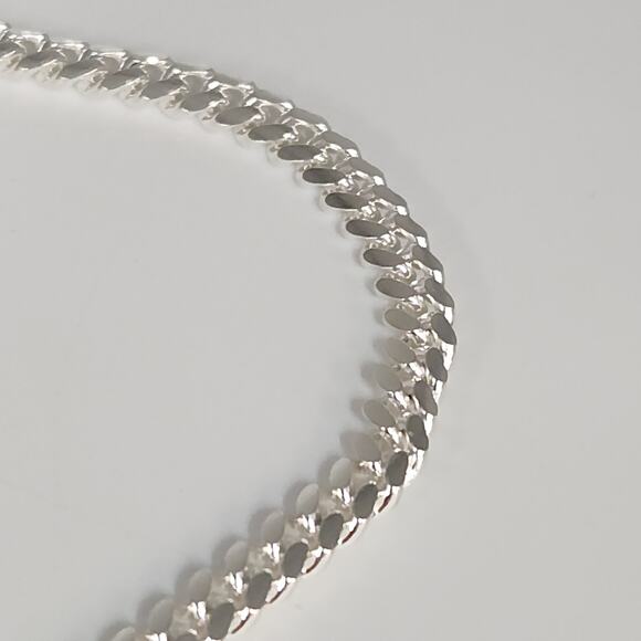 Stunning 925 Silver Miami Cuban Chain Necklace 24" - Picture 6 of 6